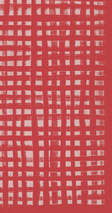 Gentle Square Red Guest Towel
