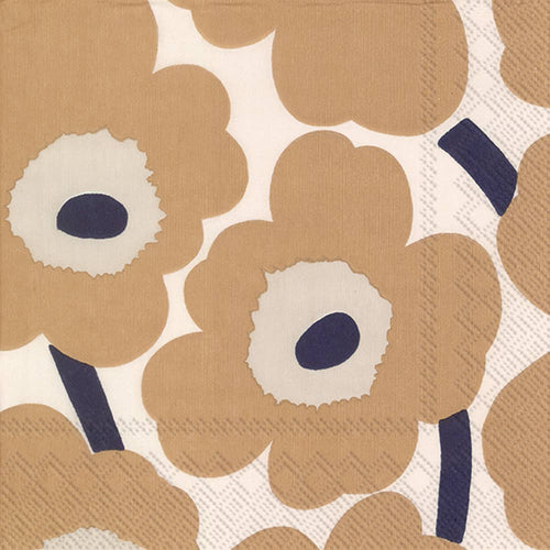 Boston International - Marimekko Unikko CreamLinen (Color) Paper Cocktail Napkin