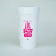 20oz. Styrofoam Cup 10 Pack Sleeve {Birthday}: Pink