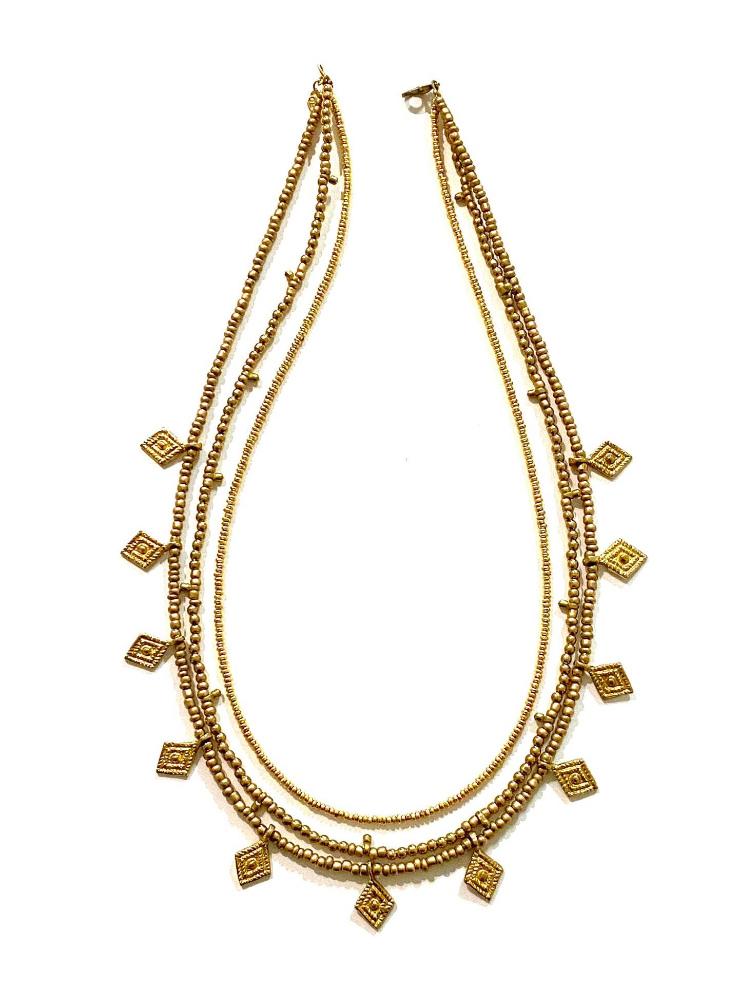 Boho Gal Jewelry - Maira Beaded Necklace - Gold