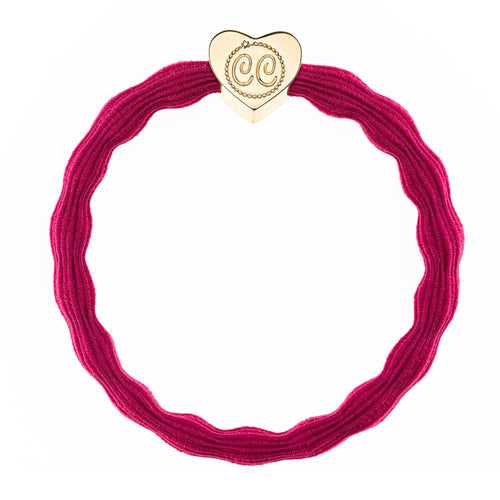 Gold Heart - Fuchsia