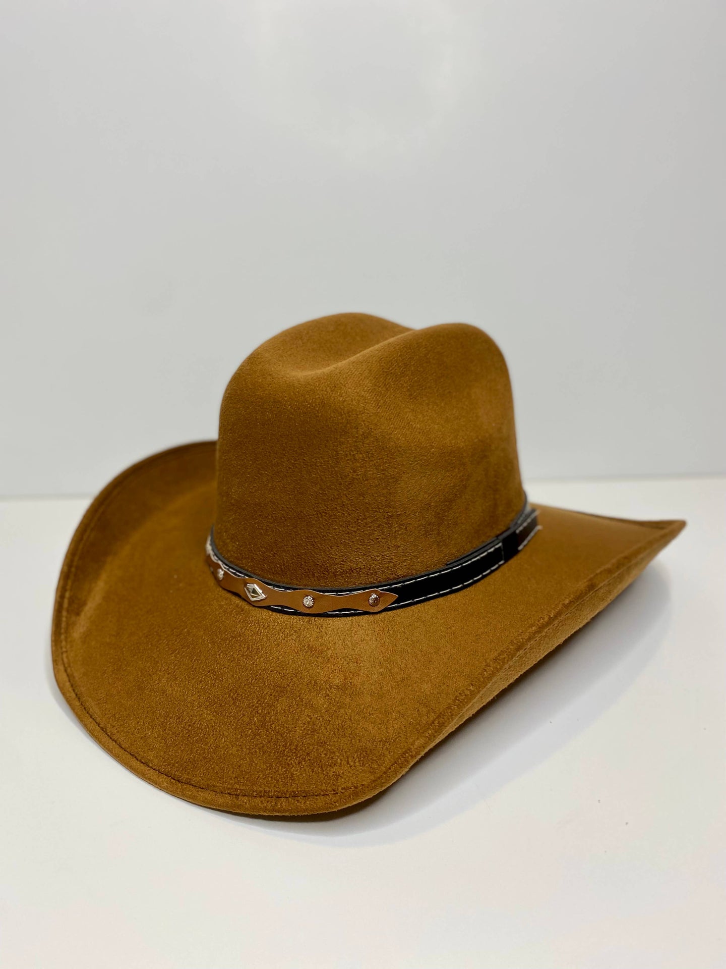 Austin  Suede Cowboy Hat- Caramel