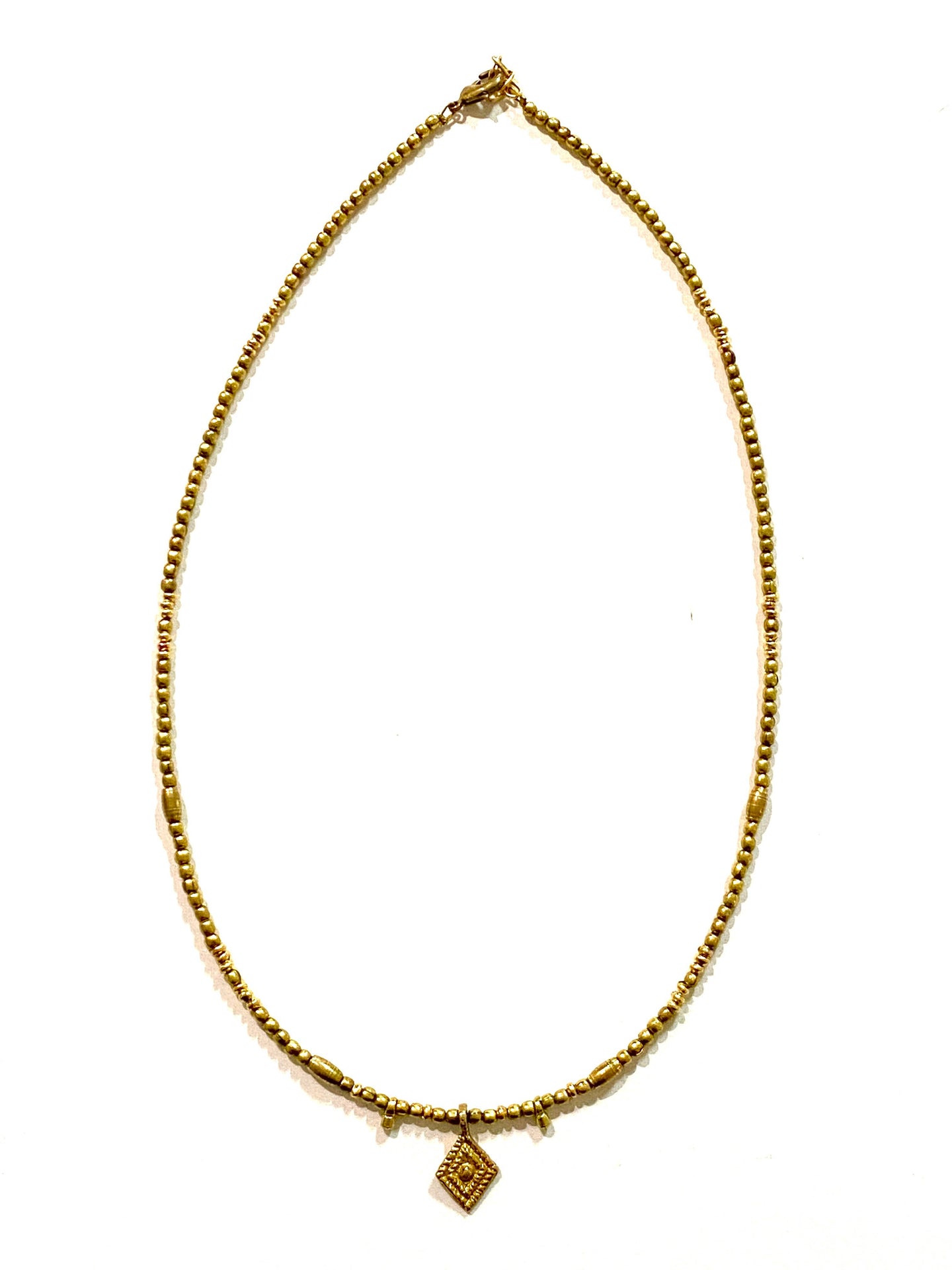 Boho Gal Jewelry - Single Beaded Necklace - Gold