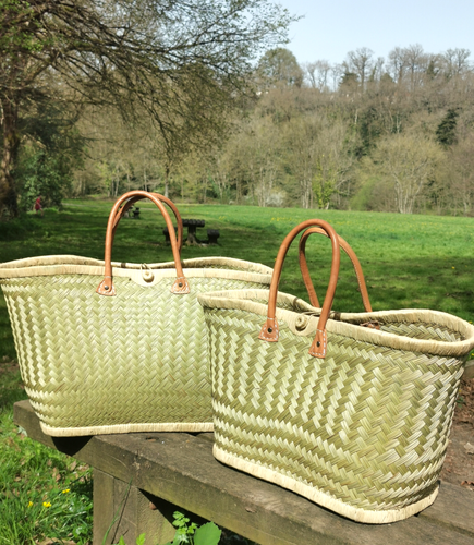 Large woven straw basket, natural tote bag Large