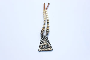 Triangle Beaded Black Necklace 