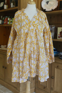 Lucy Dress- Yellow Floral