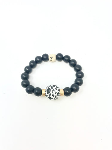 Black & White Swirl Bracelet