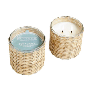 Sea Grass 2 Wick Handwoven Candle 12oz