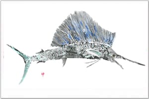 Fish Aye Trading - Blue Grey Sailfish Placemat