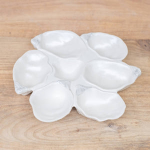 Oyster Half Dozen Platter   Pearl   9.5"