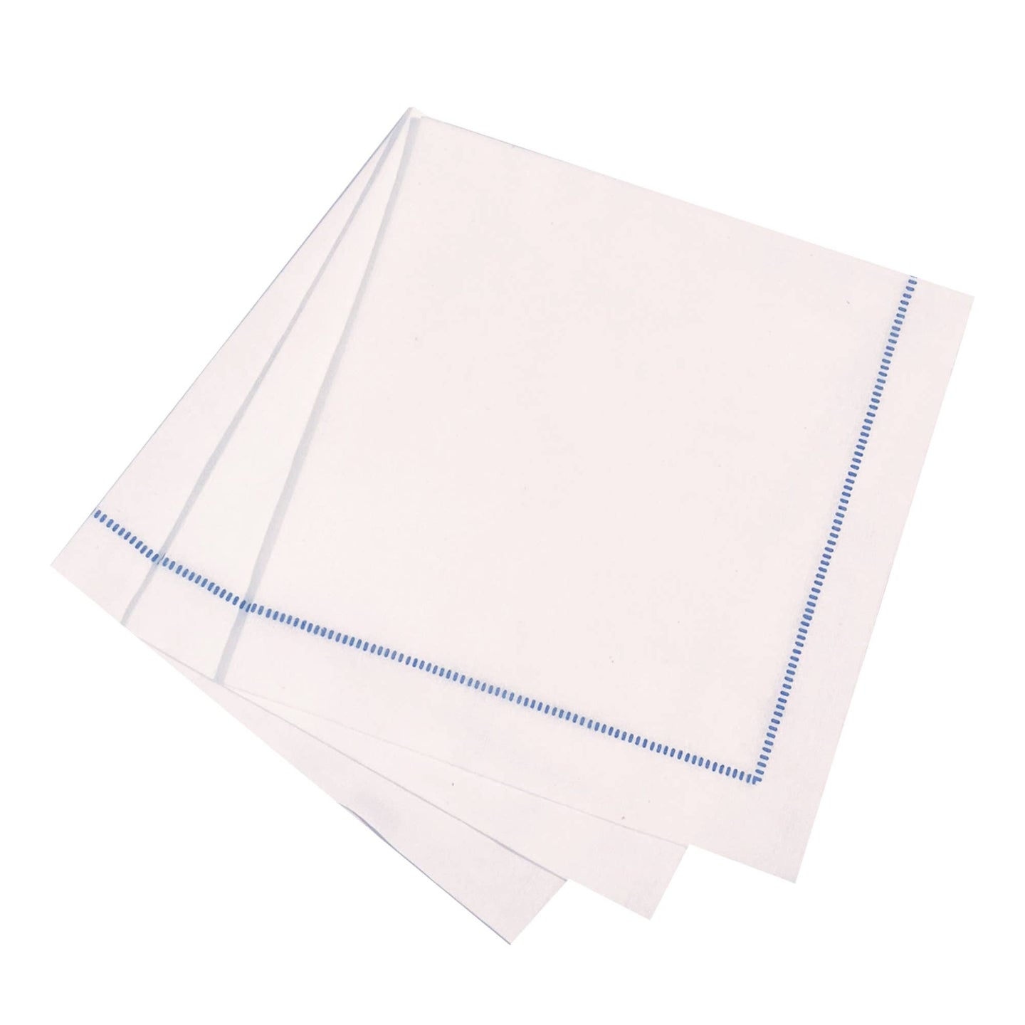 25ct Hemstitch Napkins |  Size: Dinner Napkin (40x40cm) / Royal Blue