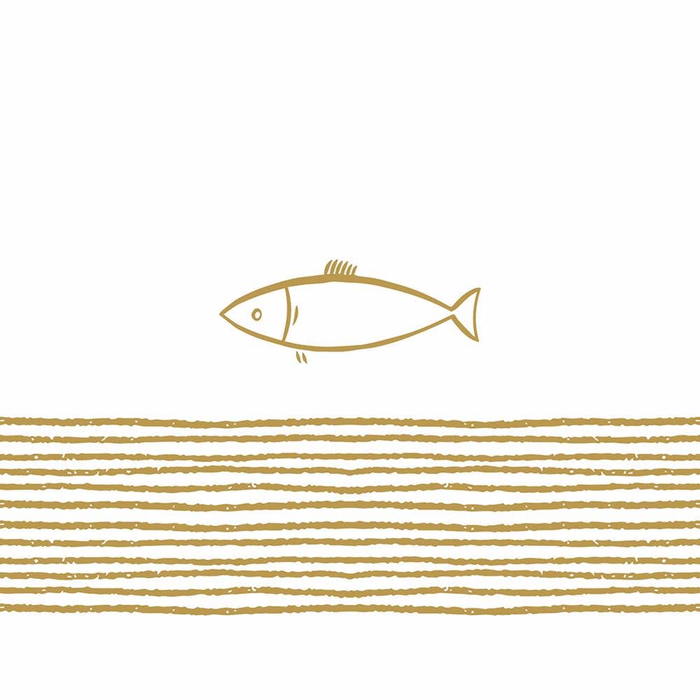 BEV-PURE FISH, GOLD
