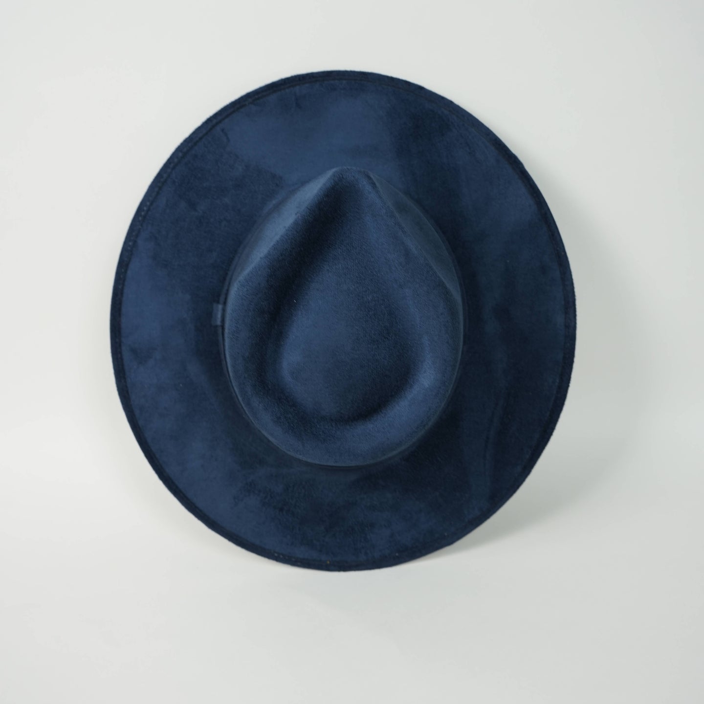 Vegan Suede Rancher Hat - Navy Blue