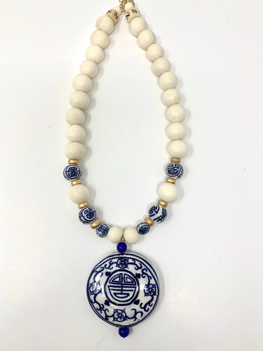 Chinoiserie Pendant | Cream Short|