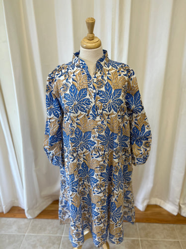 Isla Dress-Blue Fatsia